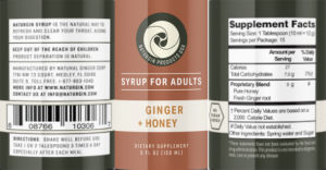 Syrup for Adults Ginger + Honey