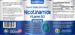 Nicotinamide Vitamin B3 500 mg