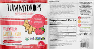 Tummydrops Strawberry Ginger Flavor