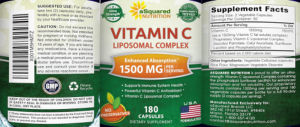 Vitamin C Liposomal Complex 1500 mg