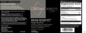 Brain Benefits Orange Cherry Flavor