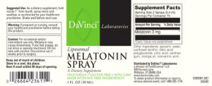 Liposomal Melatonin Spray