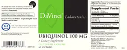 Label for Ubiquinol 100 mg