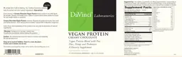 Label for Vegan Protein Creamy Chocolate
