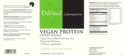 Label for Vegan Protein Creamy Vanilla