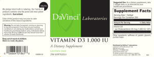 Vitamin D3 1,000 IU