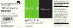 Label for Clear G.I.