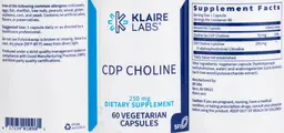 Label for CDP Choline 250 mg
