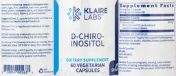 Label for D-Chiro-Inositol