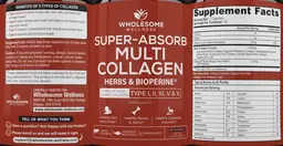 Label for Super-Absorb Multi Collagen