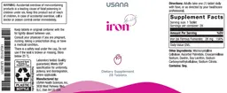 Label for Iron