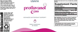 Label for Proflavanol C200