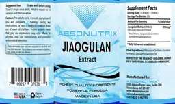 Label for Jiaogulan Extract