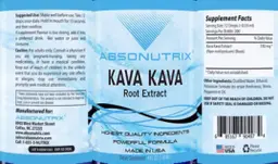 Label for Kava Kava Root Extract