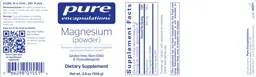 Label for Magnesium (Powder)