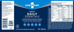 Label for Men's Daily Essentials