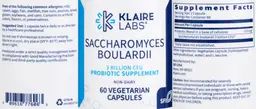 Label for Saccharomyces boulardii 3 Billion CFU