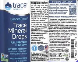 Label for ConcenTrace Trace Mineral Drops