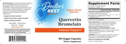 Label for Quercetin Bromelain