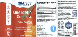 Label for Quercetin Gummies 250 mg Mango