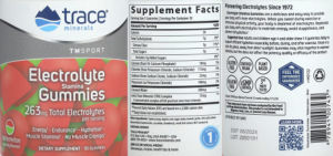 Electrolyte Stamina Gummies 263 mg Water