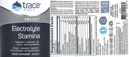 Label for Electrolyte Stamina