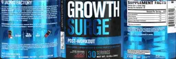 Label for Growth Surge Post-Workout Black Cherry