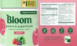 Label for Greens & Superfoods Berry
