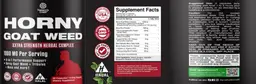 Label for Horny Goat Weed 1000 mg