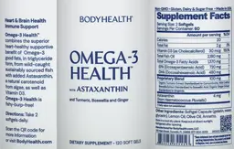 Label for Omega 3 Health