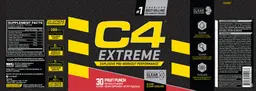 Label for C4 Extreme Fruit Punch