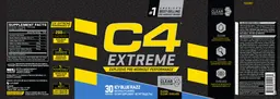 Label for C4 Extreme Icy Blue Razz