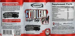 Label for Cytolean Night Time PM Formula