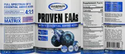 Label for Proven EAAs Blueberry Acai