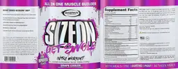 Label for SizeOn Grape Cooler