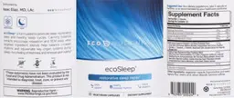 Label for ecoSleep