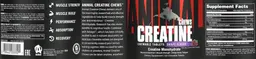 Label for Animal Creatine Chews Grape Flavor