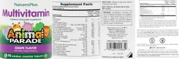 Label for Multivitamin Grape Flavor