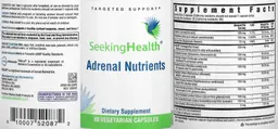 Label for Adrenal Nutrients