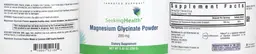 Label for Magnesium Glycinate Powder 200 mg