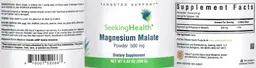 Label for Magnesium Malate 500 mg