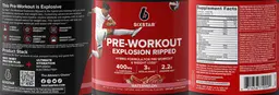 Label for Pre-Workout Explosion Ripped Watermelon