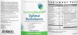 Label for Optimal Multivitamin