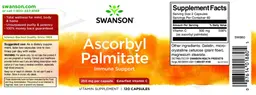 Label for Ascorbyl Palmitate 250 mg