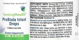 Label for ProBiota Infant Drops