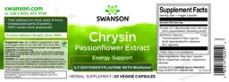Label for Chrysin Passionflower Extract