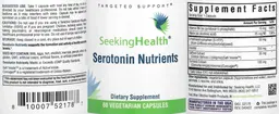 Label for Serotonin Nutrients