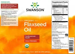Label for Organic Flaxseed Oil