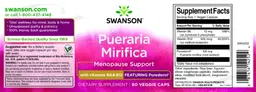 Label for Pueraria Mirifica with B6 & B12