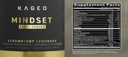Label for Mindset Elite Series Strawberry Lemonade